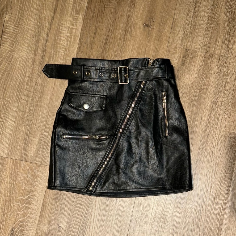 Fashion Nova Faux Leather Mini Skirt